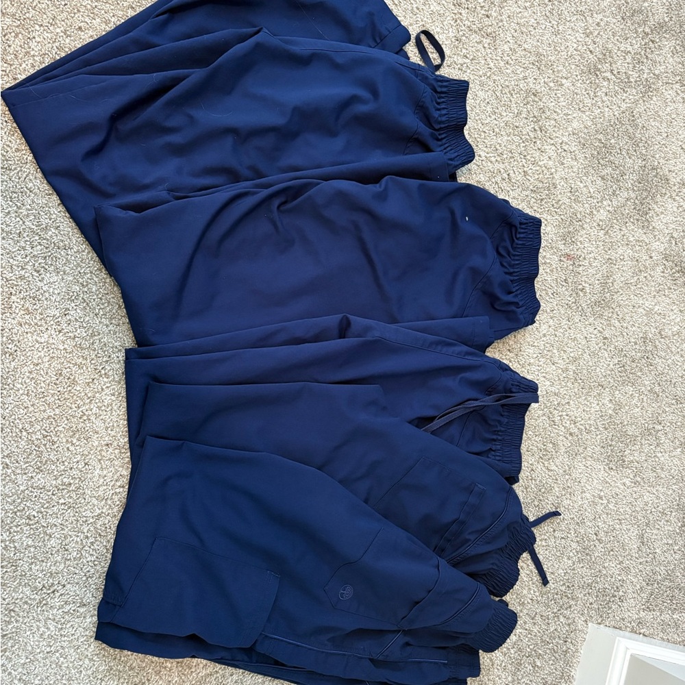 Healing Hands Navy Blue Boot Cut Pants